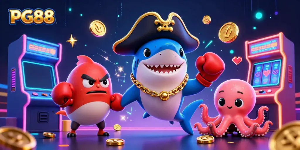 Join the adventure with PG88 as a pirate shark, pufferfish, and octopus rule the casino!