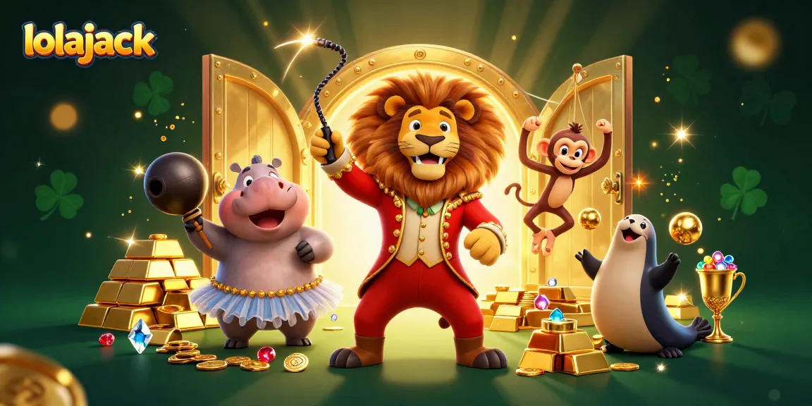 Engage with lolajack as the circus-themed casino dazzles with cartoon characters and golden treasures.
