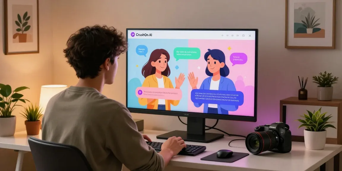 Engaged user exploring character ai nsfw with customizable AI companion in a vibrant digital environment.