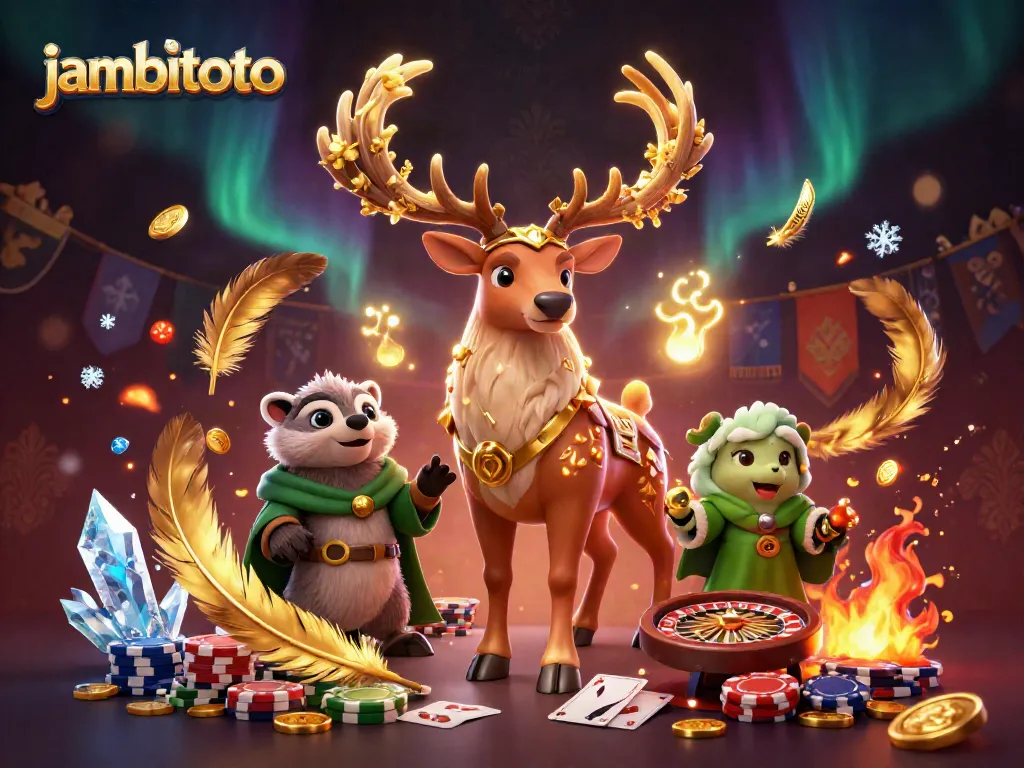 Experience thrilling games online at jambitoto, featuring dynamic casino elements and magical characters