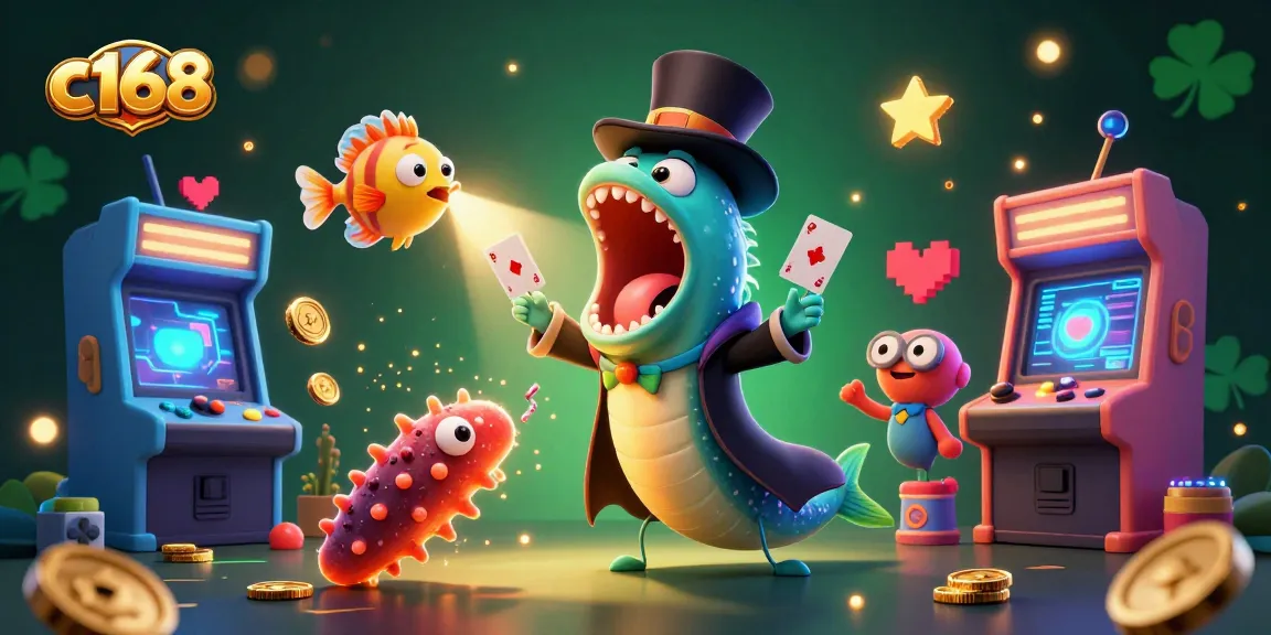 c168 casino magic scene featuring colorful characters and vibrant gaming elements