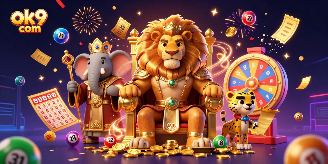 Engage with exciting gambling action at ok9 com featuring dynamic lottery scenes and vibrant characters.