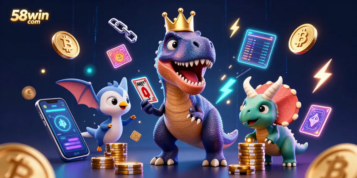 Experience the excitement of 58win com with dynamic casino creatures and crypto elements in action.