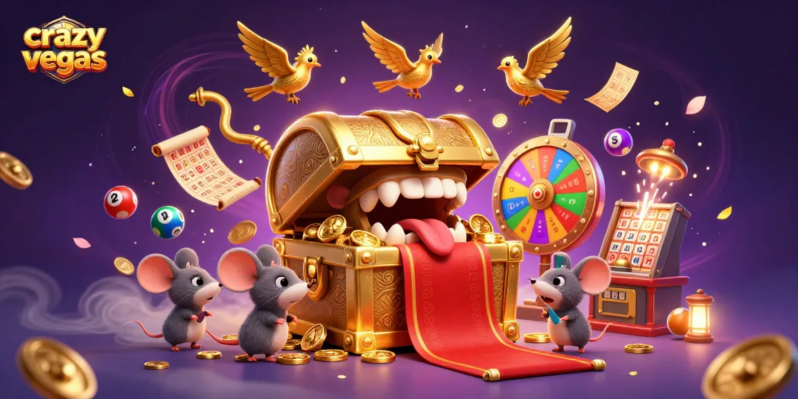 Experience the excitement with crazyvegas and treasure as adventurer mice chase riches!